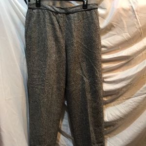 Tweed side zip slacks